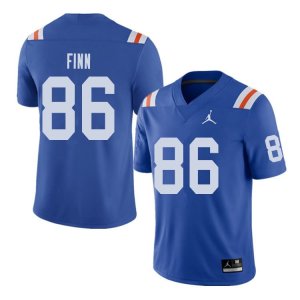 Men's Florida Gators #86 Jacob Finn NCAA Jordan Brand Royal Throwback Alternate Authentic Stitched College Football Jersey GQG6862VQ